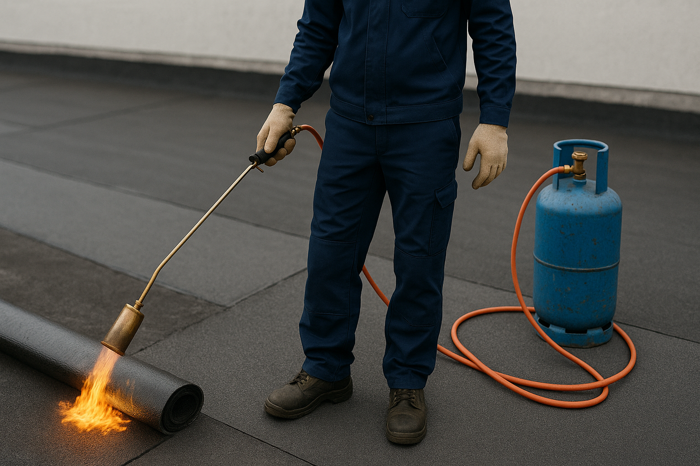 Dakbedekking gas brander 85 cm