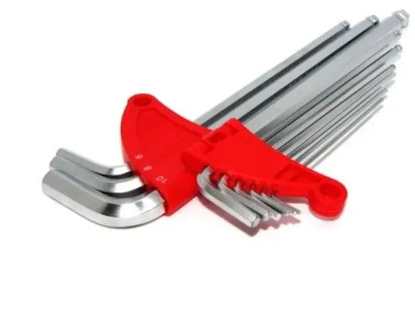 inbus sleutels met inbuskogel 1,5-10mm 9 stuks