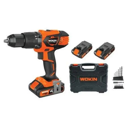 Wokin schroefboor machine boormachine gp20v accu 622158 Volt 20x2 ah 2.0 + accessoires + koffer Top-Tools.nl